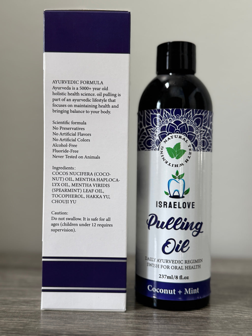 ISRAELOVE Coconut + Mint Pulling Oil (8oz)
