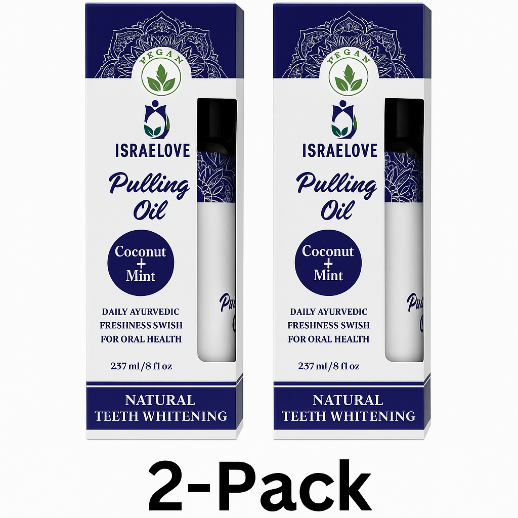 ISRAELOVE Coconut + Mint Pulling Oil – 2 Bottle Bundle (8oz x 2)