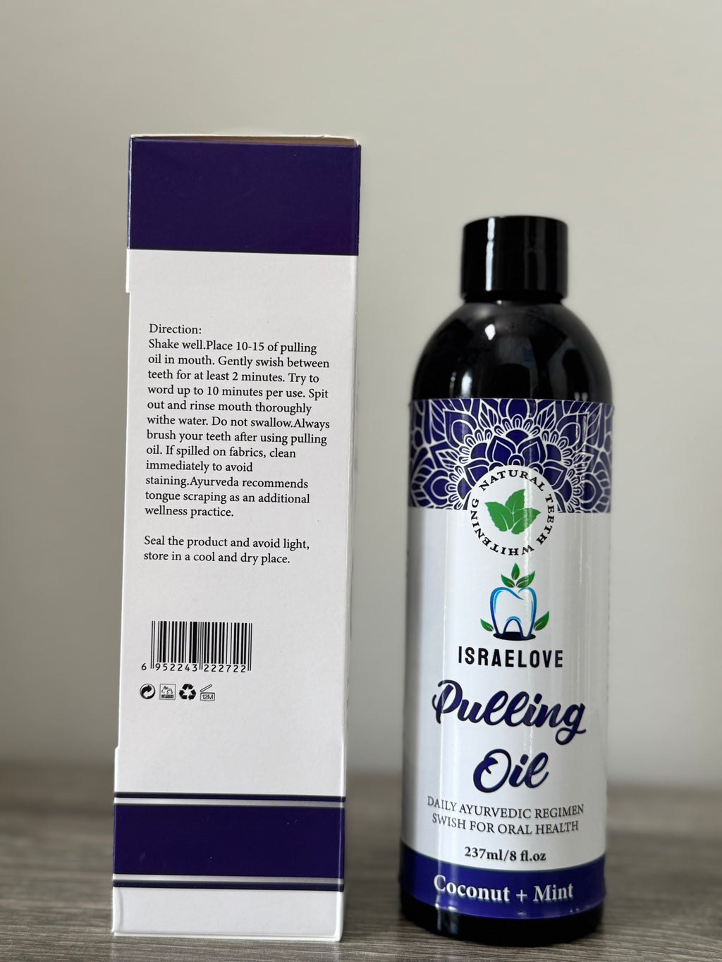 ISRAELOVE Coconut + Mint Pulling Oil (8oz)